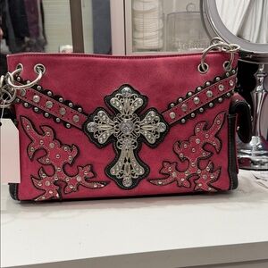 Pink Embellished Women's Bag